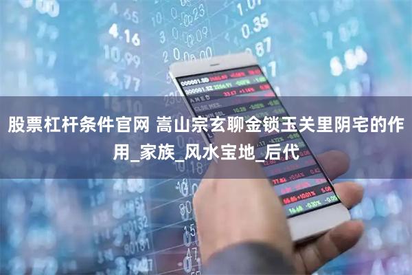 股票杠杆条件官网 嵩山宗玄聊金锁玉关里阴宅的作用_家族_风水宝地_后代